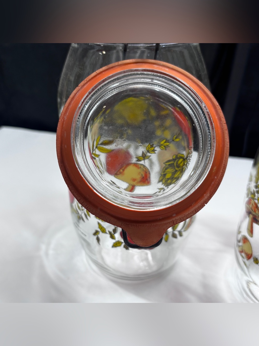 Vintage Arc"Spice Of Life" 1.5L& 2L Glass Canisters Jars Made in France - Picture 7 of 16